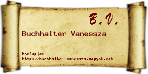 Buchhalter Vanessza névjegykártya